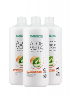 Aloe Vera Drinking Gel Peach 3er Pack